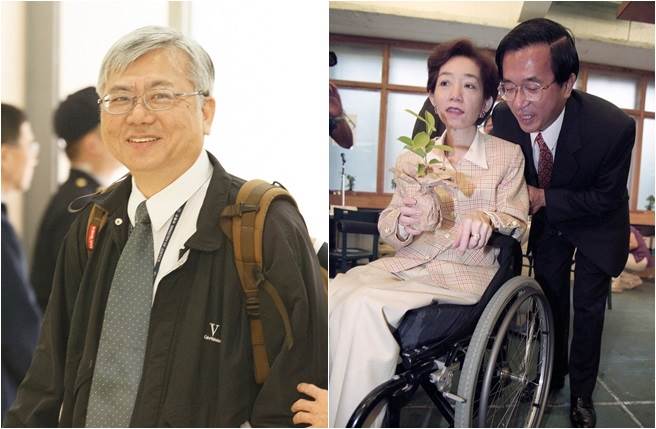 陈瑞仁(左)、陈水扁、吴淑珍夫妇(右)。(合成图/报系资料照片)