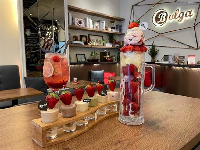 （「寶格冰淇淋」是IG人氣打卡冰品店，即日起推出大人味的草莓派對系列餐點。圖／曾麗芳）
