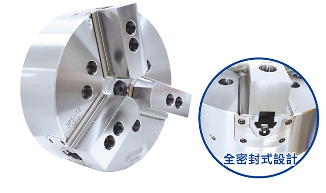 佳贺三爪中实低保养动力夹头。图／业者提供