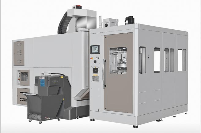 本屆台北工具機展，常銘將在現場展示U系列五軸加工中心機，搭載RS-200自動化系統。圖／業者提供