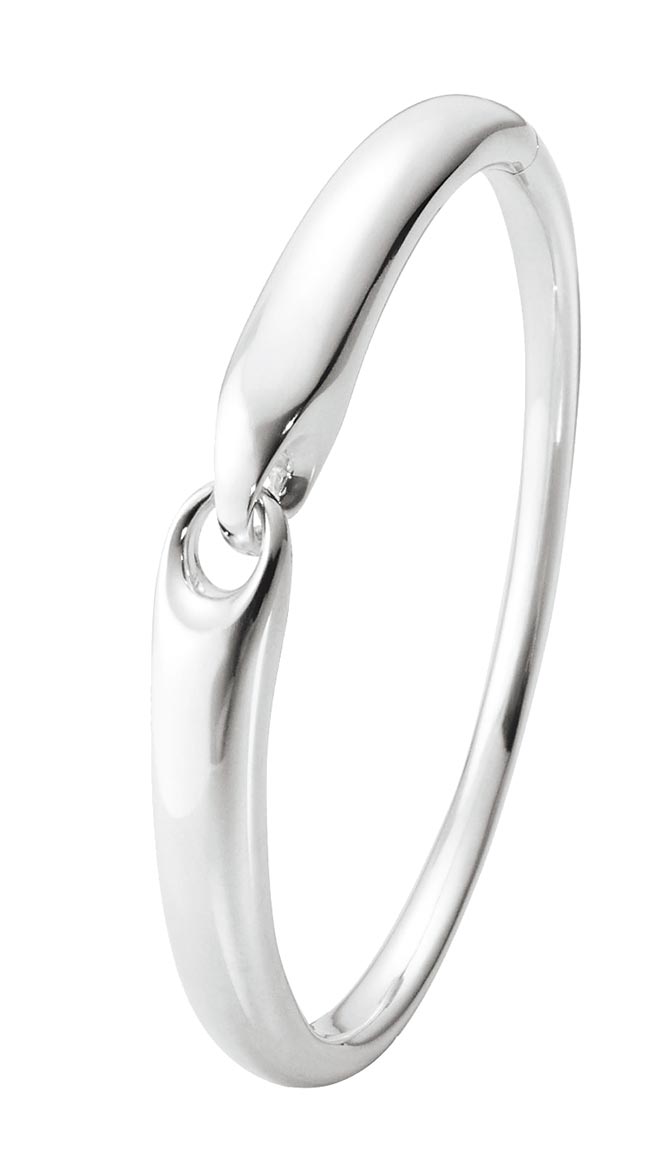 乔治杰生REFLECT系列纯银手鐲，1万6700元。（Georg Jensen提供）