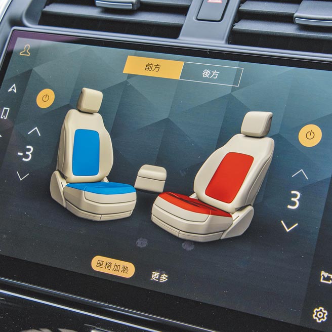 第一、二排座椅具備通風與加熱功能。（陳大任攝）