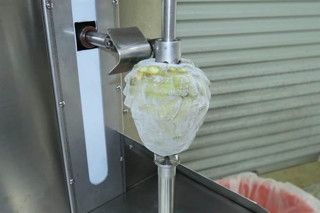 （冷凍鳳梨釋迦削果機，圖/台東場提供）
