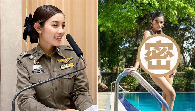Lt. Patarasaya Rerkrut 任職於泰國皇家警察發言人。（圖/翻攝自Coconuts Bangkok）