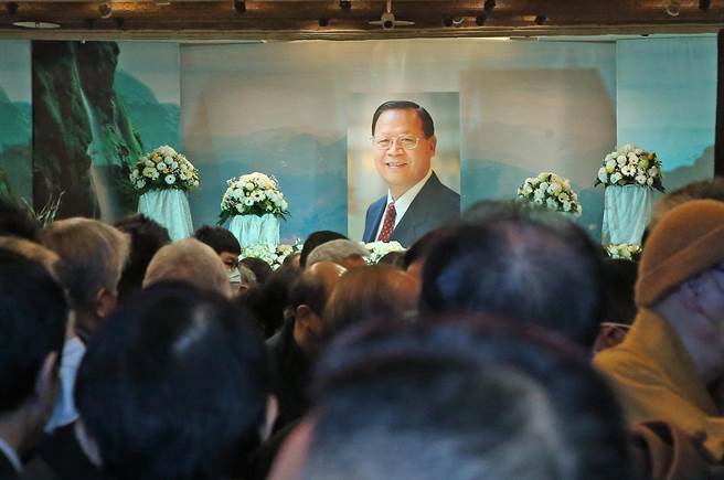 前法務部長廖正豪今舉行告別式。（趙雙傑攝）