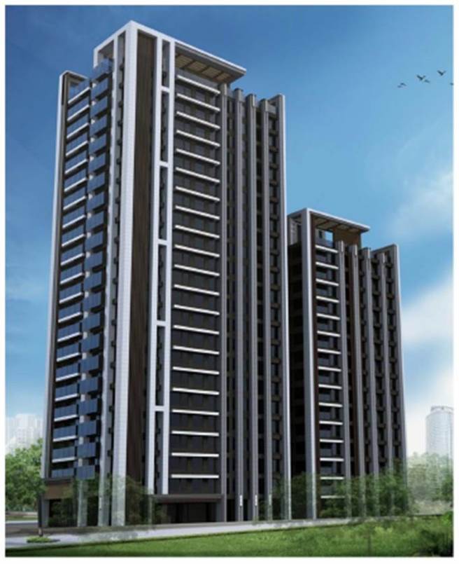 新庄全安段都更规画兴建2栋地下6层、地上15及21层住宅大楼，图为模拟图。（新北市都更处提供）