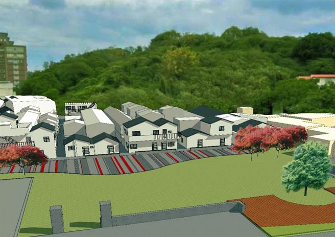 彰化县政府文化局规画第一期中兴庄广场与环境整备工程示意图。（彰化县政府提供／谢琼云彰化传真）