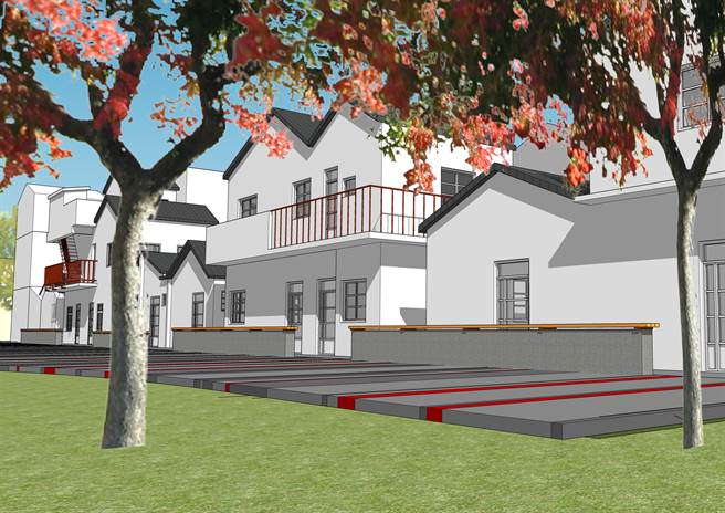 彰化县政府文化局规画第一期中兴庄广场与环境整备工程示意图。（彰化县政府提供／谢琼云彰化传真）