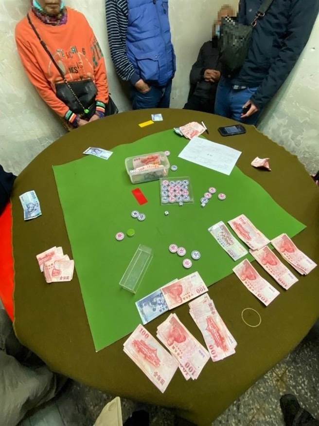 警方查扣到赌资及抽头金。（翻摄照片／林郁平台北传真）