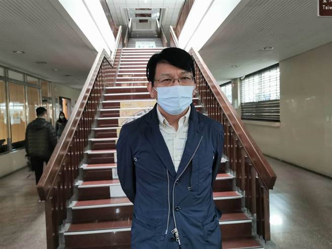 时代力量前立委徐永明为自己喊冤。（蒋永佑摄）