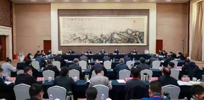 大陸港澳辦主任夏寶龍23日在深圳主持召開支援香港抗疫工作第五次協調會。（中通社）