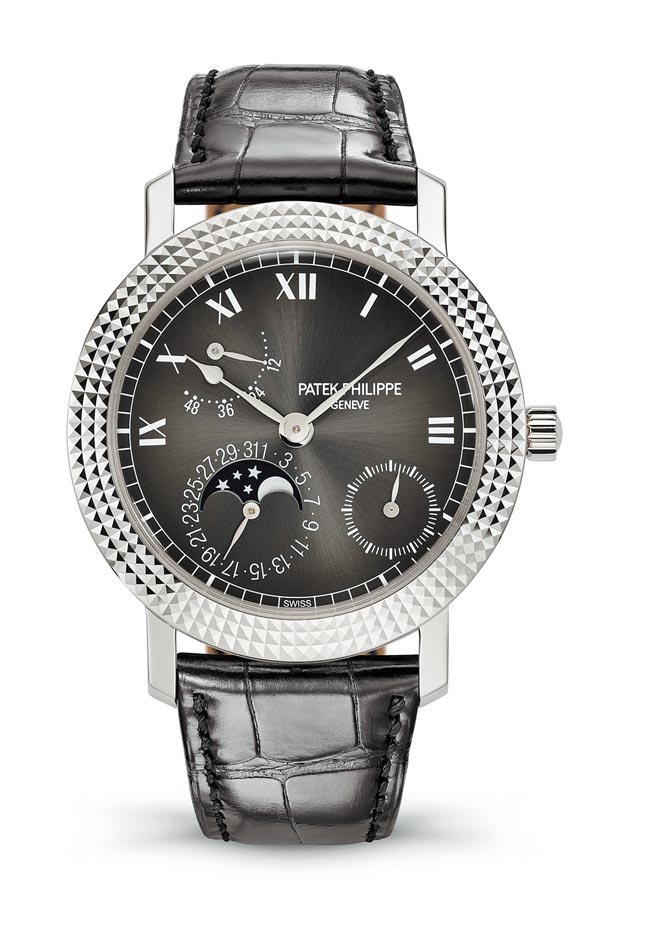 百達翡麗為歡慶與高登鐘錶合作50年，特別打造Ref.5057G-010 Calatrava限量表，限量100只。 （Patek Philippe提供）