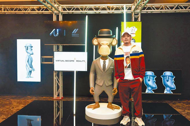 玖壹壹团长春风，是少数台湾娱乐圈内对NFT有长足研究的艺人。（White Labs提供）