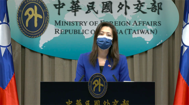 外交部發言人歐江安。（取自外交部直播）