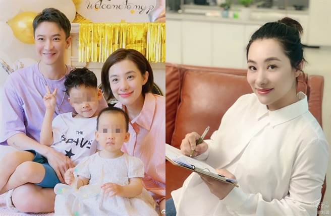 刘璇一家四口。（图／翻摄自刘璇微博）