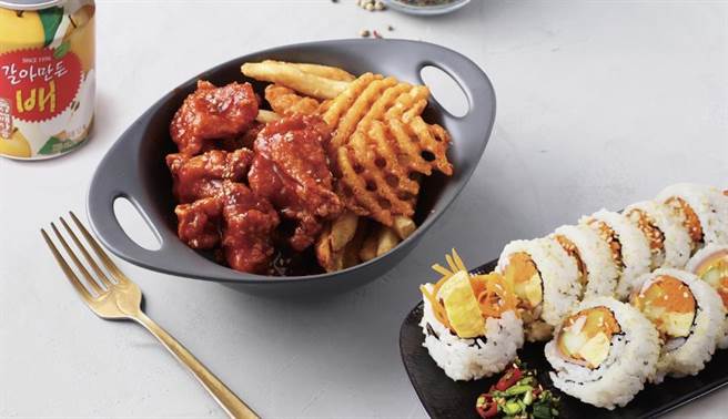 Global Mall桃园店A19店的初虎推出小确幸套餐，原价284元，优惠价250元。（Global Mall提供）