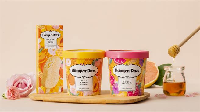 Häagen-Dazs「春季限定蜂蜜系列」新品上市，結合至真至純的天然蜂蜜與芬芳花果香氣。（圖／品牌提供）