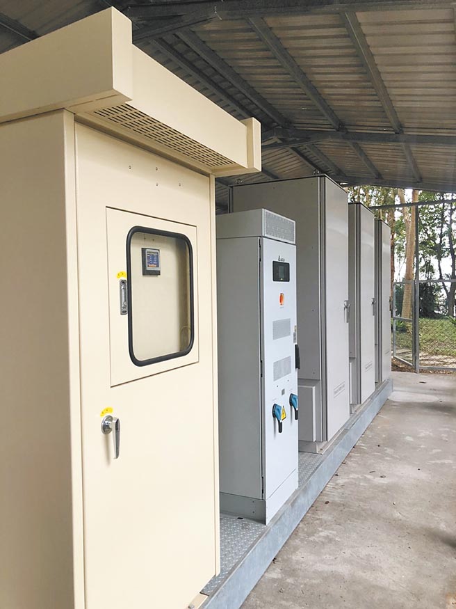 因应「碳中和」，罗升储能柜受青睐。图／罗升提供