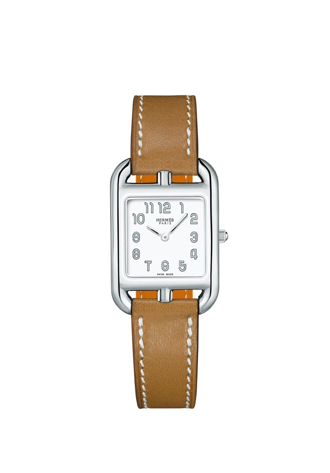 愛馬仕Cape Cod不鏽鋼腕表，9萬9400元。（HERMES提供）