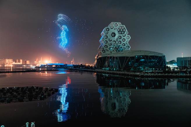 台灣燈會無人機破圖連夜測試。（高巿府提供）