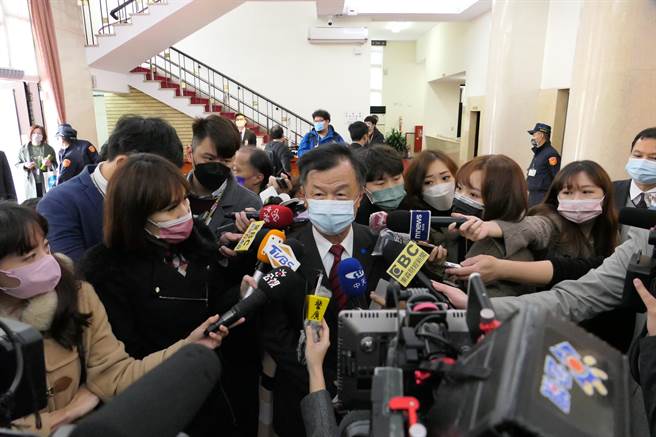 陸委會主委邱太三。（趙婉淳攝）