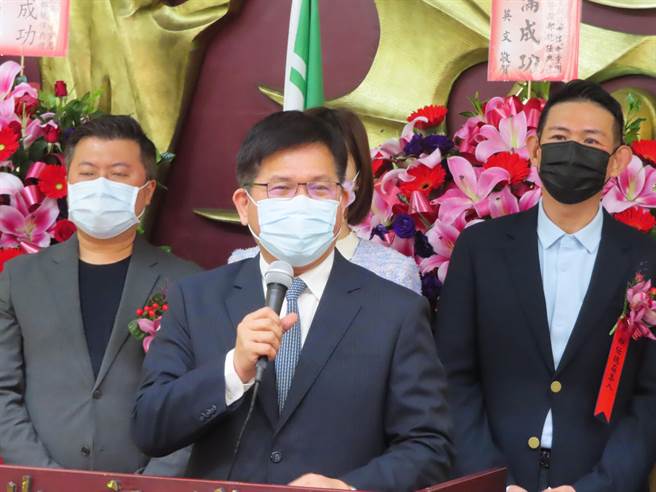 表態不選新北 林佳龍致詞滿滿新北政績。（葉德正攝）