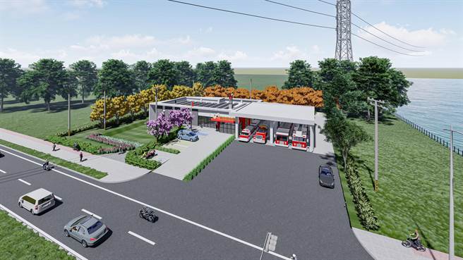 彰化县消防局第四大队二林中科分队，预计2022年12月底前完工，2023年初启用。（彰化县政府提供／吴敏菁彰化传真）