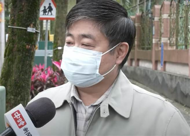 前海军新江军舰舰长吕礼诗。（截取自中时新闻网直播画面）