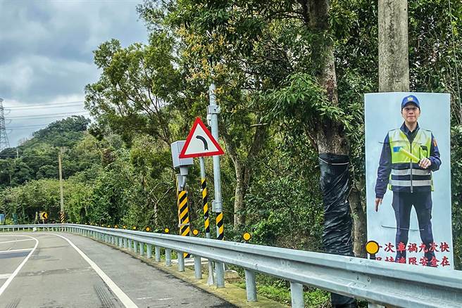 新竹縣警局峨眉鄉台3線89K到90K危險路段設置固定桿測速，3月1日上路執法。（羅浚濱攝）