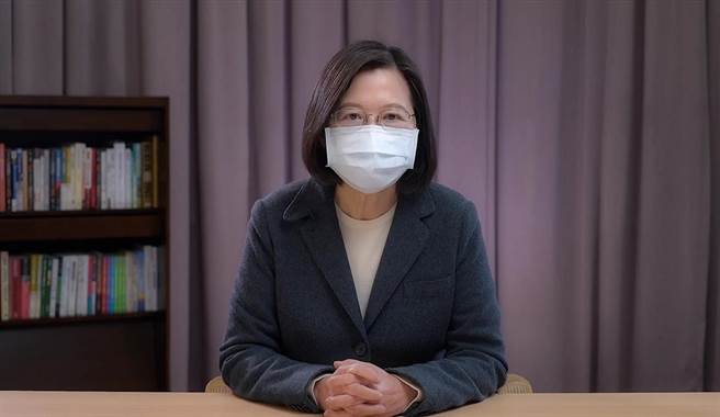 总统蔡英文。（取自总统府录影画面）