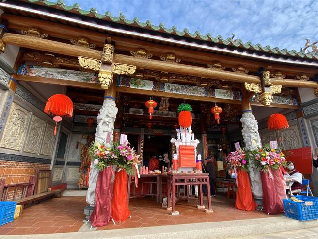 坐落于「狮」穴的夏兴孚济庙今起连2天举行圣侯恩主公入火安座暨圣诞千秋醮庆绕境巡安庆典。（金湖镇公所提供）