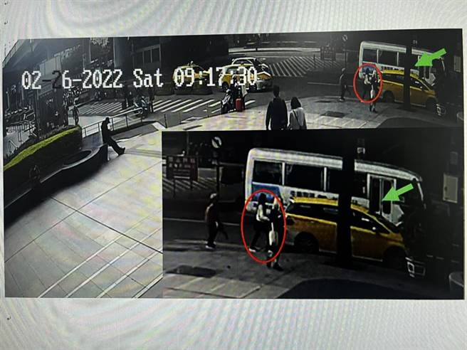 黃姓女子與奶奶的行李遭計程車載走。（翻攝畫面／李文正台北傳真）