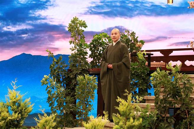 《慧遠大師》是唐美雲扮演的第20位高僧。（大愛電視台提供）