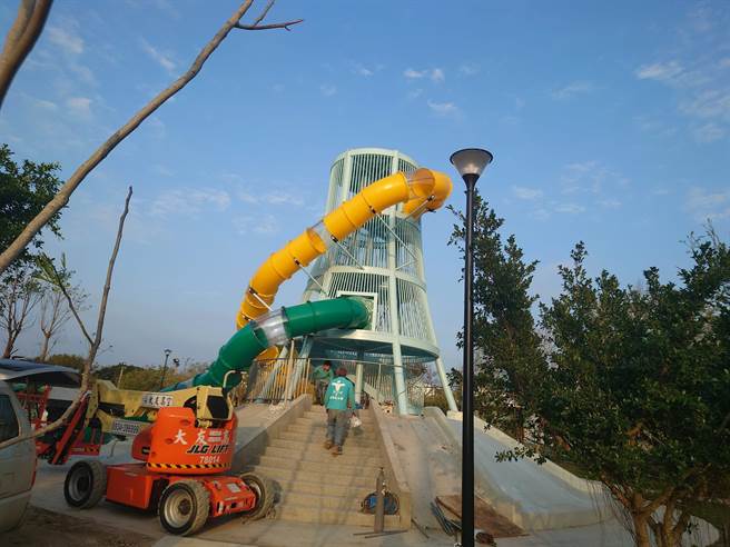 通霄镇「新生公园」正在改建亲子公园。（翻摄照片／李京升苗栗传真）