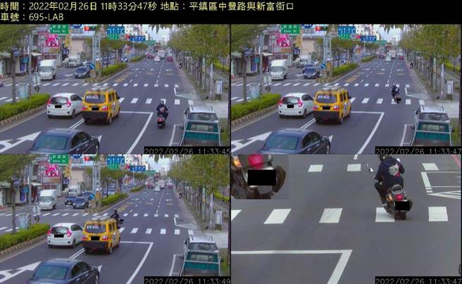 桃园去年创全国之先试办租赁式科技执法，事故率下降4成5 ，今年将扩及百大路口。(市警局提供／蔡依珍桃园传真)