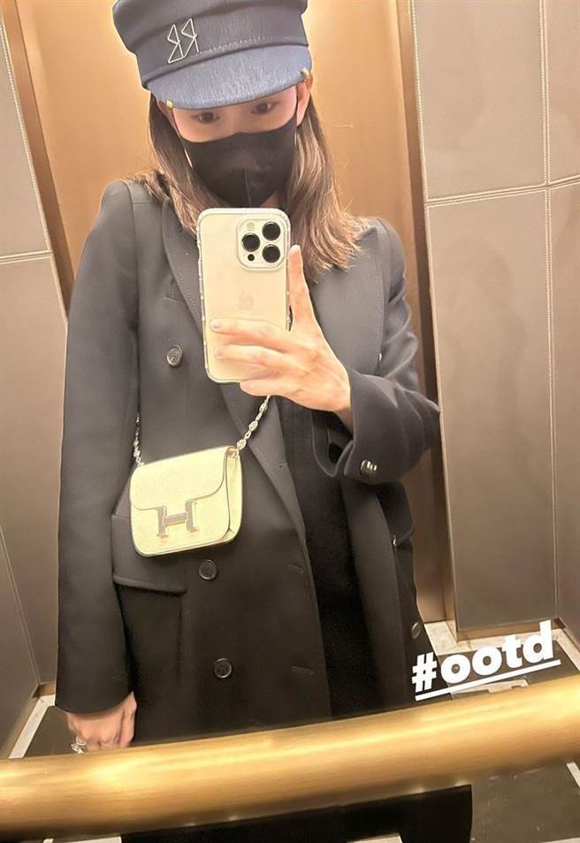 昆凌懷孕後，難得全身入鏡，孕肚已經相當大。(翻攝自hannah_quinlivan IG)