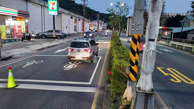 基金公路今天下午4点半启动调拨车道措施，车流速率有效提升。（基隆市警局提供／陈彩玲基隆传真）