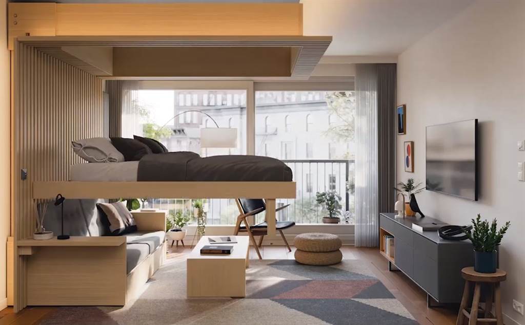 ▲ Cloud Bed, Sofa Edition能讓客廳瞬間變臥室。（圖片來源／Ori）