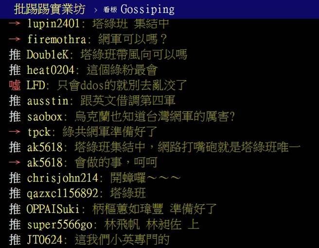 PTT網友留言。（圖／翻攝自PTT論壇）