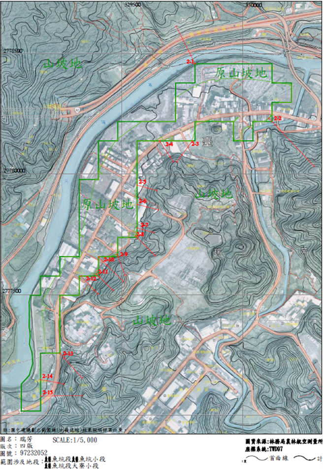 瑞芳山坡地劃出61.2公頃，未來土地不再受水土保持相關法規限制。（新北市農業局提供）