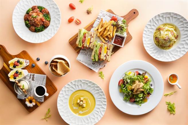 和逸饭店‧台南西门馆振兴券晚鸟优惠，Cozzi KITCHÉN餐点第2项5折。（和逸饭店提供） 