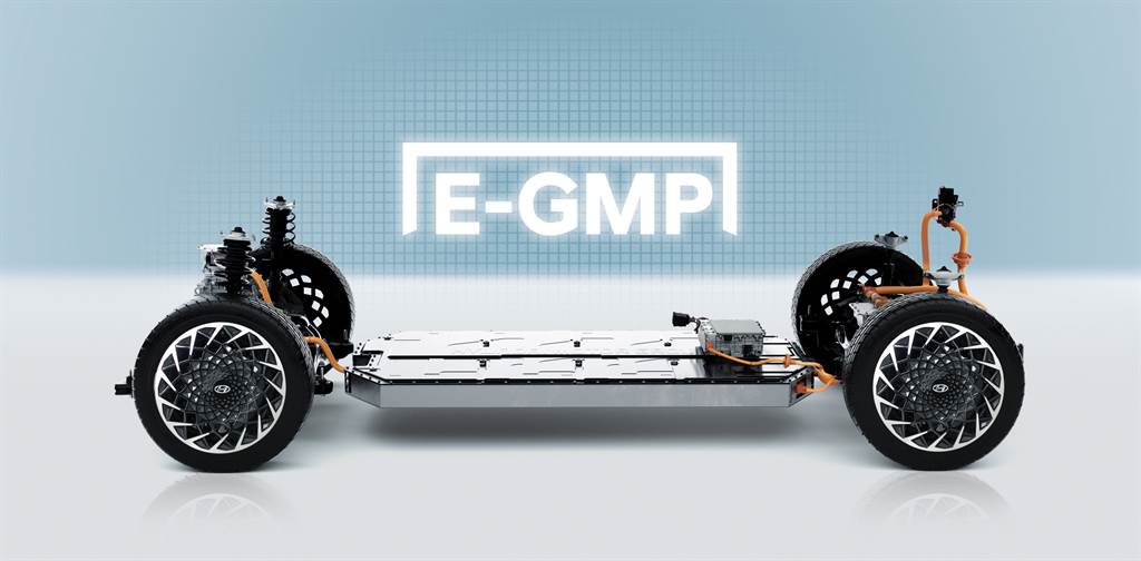E-GMP 電動車全球模組化平台，搭載領先業界的高密度電芯電池組，創造超高續航里程及超(圖/HYUNDAI提供)