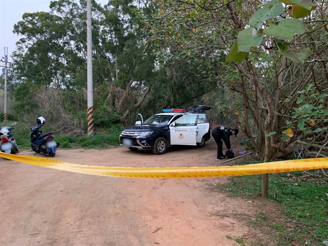 金门下午传出一起警员疑似举枪自戕事件，警方封锁现场调查处理中。（警方提供）
