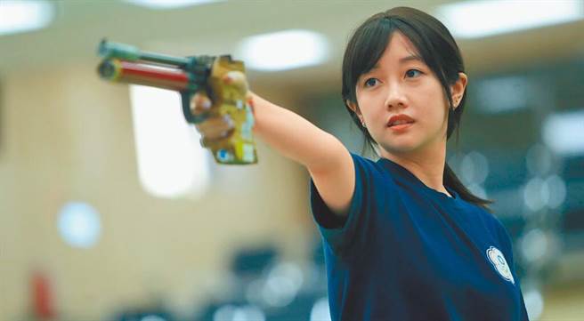 吳佳穎在東京奧運射擊締造平我國隊史的最佳名次。（中央社）