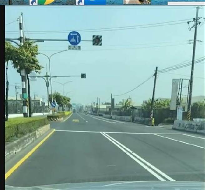 台17線道路的交通號誌停擺。（翻攝照片／石秀華高雄傳真）