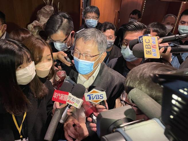 台北市長柯文哲。（黃婉婷攝）