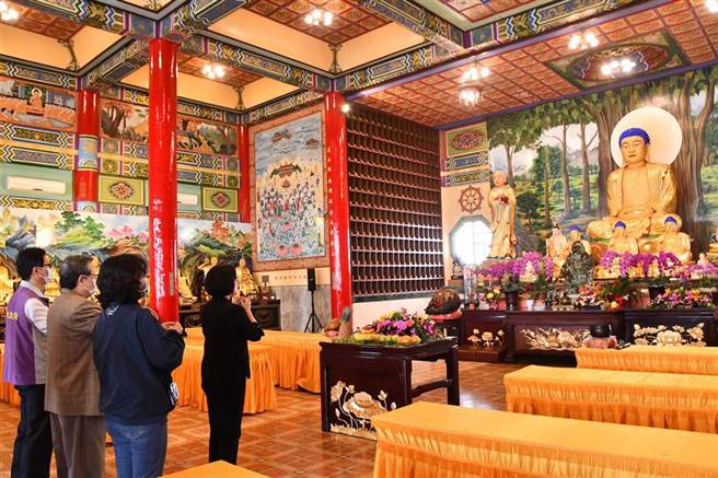 彰化縣文化局3日上午在彰化八卦山辦理「彰化縣歷史建築彰化八卦山大佛修復工程開工祭典」。（彰化縣政府提供／吳敏菁彰化傳真）