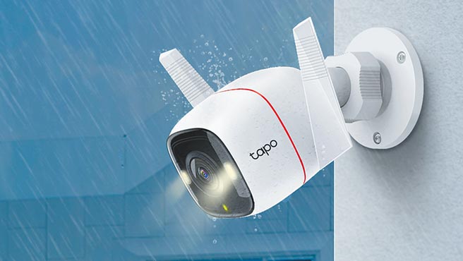 TP-Link Tapo C320WS夜视全彩户外摄影机，定价1999元。（TP-Link提供）