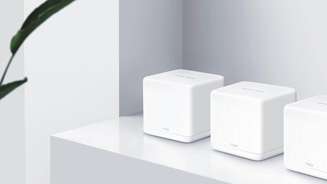 MERCUSYS全新的AC1300全家庭式Mesh WiFi无线路由器Halo H30G，3入组定价2499元。（MERCUSYS提供）