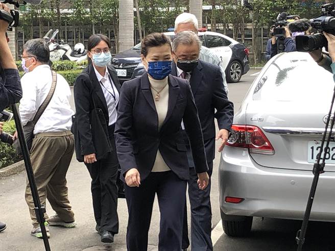 經濟部長王美花今天上午到立院備詢。（趙婉淳攝）